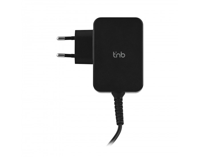 Зарядно устройство TNB Multimedia, за лаптоп, таблет и смартфон, USB Type-C, 65 W, дължина 1.8 m