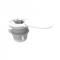 Разклонител Fellowes Ampra Power Spot, шуко, 1 гнездо, 1 USB Type-A, 1 USB Type-C, бял - Fellowes
