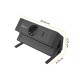 Разклонител Fellowes Ampra Power Desk, шуко, 1 гнездо, 1 USB Type-A, 1 USB Type-C, черен