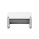 Разклонител Fellowes Ampra Power Desk, шуко, 1 гнездо, 1 USB Type-A, 1 USB Type-C, бял