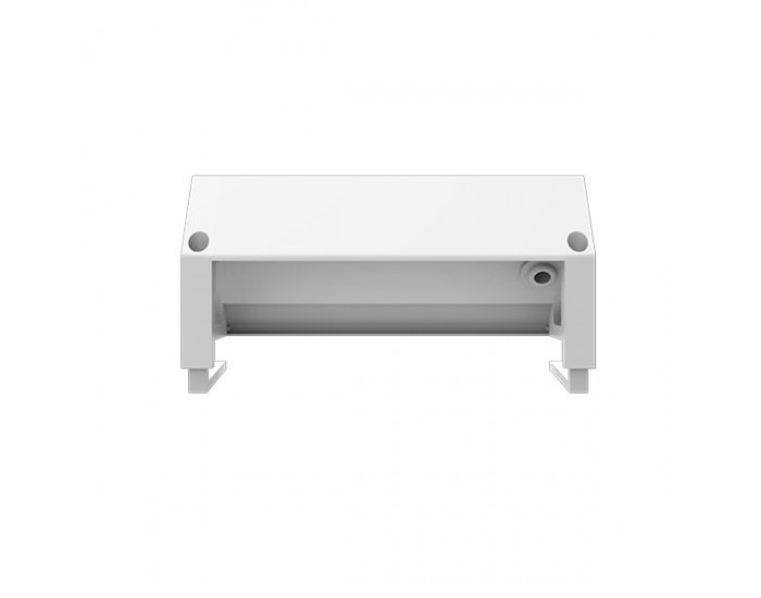 Разклонител Fellowes Ampra Power Desk, шуко, 2 гнезда, 1 USB Type-A, 1 USB Type-C, бял