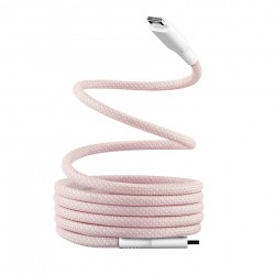 Кабел TNB, USB Type-C към USB Type-C, 1.5 m, розов - Разклонители, Зарядни и Кабели