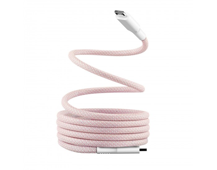 Кабел TNB, USB Type-C към USB Type-C, 1.5 m, розов