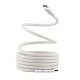 Кабел TNB, USB Type-C към USB Type-C, 1.5 m, бял