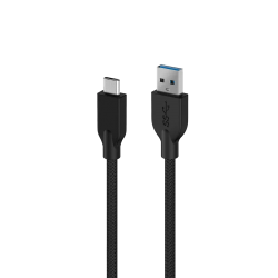 Кабел за бързо зареждане Genius ACC-A2CC, USB Type-A към USB Type-C, 150 cm, черен - Genius