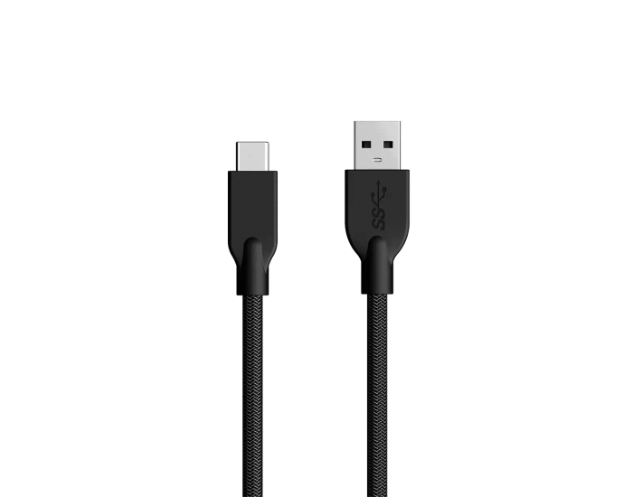 Кабел за бързо зареждане Genius ACC-A2CC, USB Type-A към USB Type-C, 150 cm, черен
