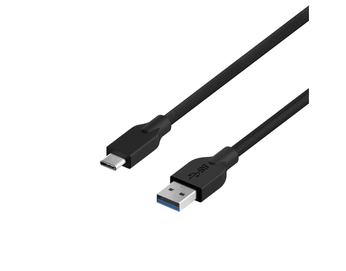 Кабел за бързо зареждане Genius ACC-A2CC, USB Type-A към USB Type-C, 150 cm, черен