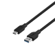 Кабел за бързо зареждане Genius ACC-A2CC, USB Type-A към USB Type-C, 150 cm, черен