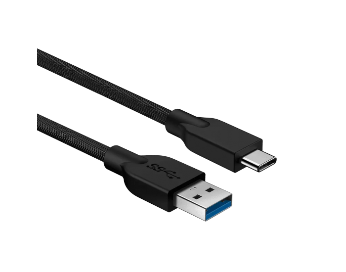 Кабел за бързо зареждане Genius ACC-A2CC, USB Type-A към USB Type-C, 150 cm, черен