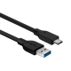 Кабел за бързо зареждане Genius ACC-A2CC, USB Type-A към USB Type-C, 150 cm, черен