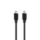 Кабел за бързо зареждане Genius ACC-C2CC, USB Type-C към USB Type-C, 100 cm, черен