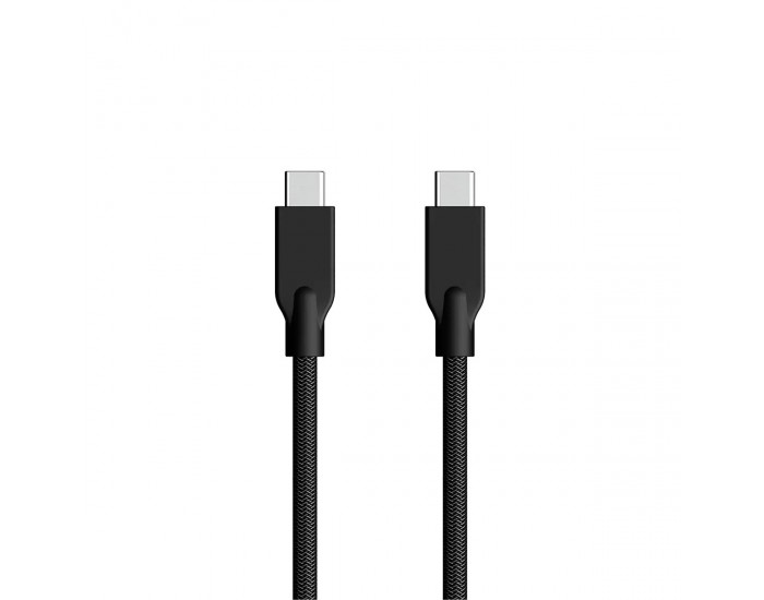 Кабел за бързо зареждане Genius ACC-C2CC, USB Type-C към USB Type-C, 100 cm, черен