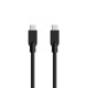 Кабел за бързо зареждане Genius ACC-C2CC, USB Type-C към USB Type-C, 100 cm, черен