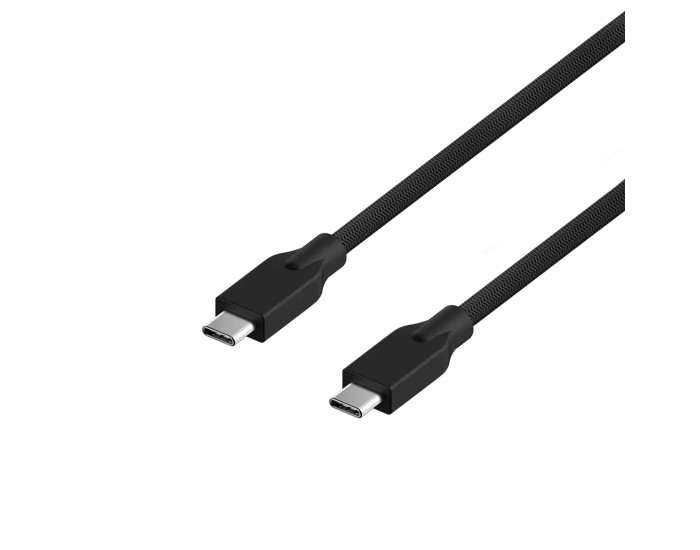 Кабел за бързо зареждане Genius ACC-C2CC, USB Type-C към USB Type-C, 100 cm, черен