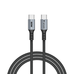 Кабел Verbatim Sync & Charge, USB Type-C към USB Type-C, 60 W, 120 cm - Разклонители, Зарядни и Кабели