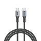 Кабел Verbatim Sync & Charge, USB Type-C към USB Type-C, 60 W, 120 cm