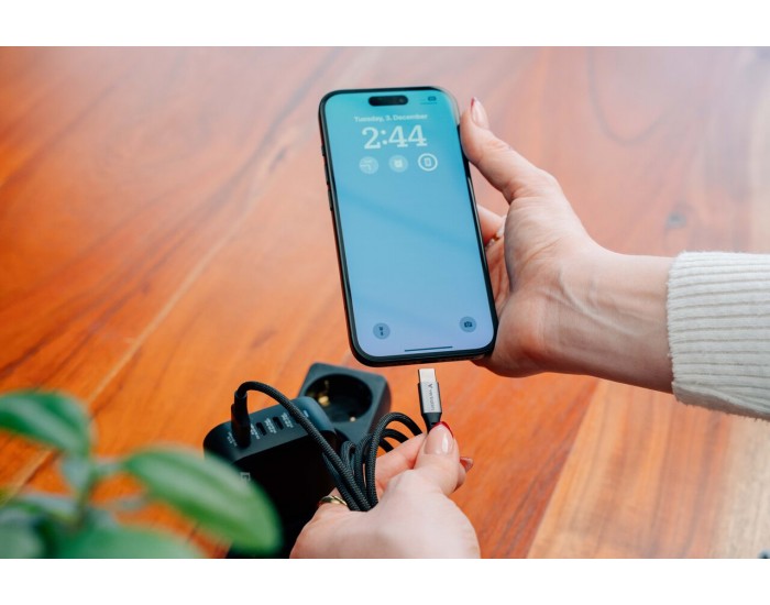 Кабел Verbatim Sync & Charge, USB Type-C към USB Type-C, 60 W, 120 cm