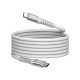 Кабел Verbatim Sync & Charge, магнитен, USB Type-C към USB Type-C, 60 W, 120 cm, сив