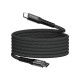 Кабел Verbatim Sync & Charge, магнитен, USB Type-C към USB Type-C, 60 W, 120 cm, черен