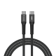Кабел Verbatim Sync & Charge, магнитен, USB Type-C към USB Type-C, 60 W, 120 cm, черен