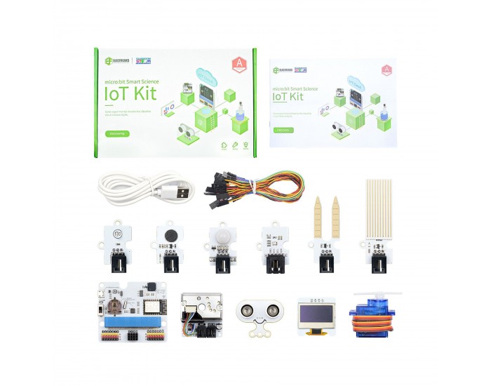 Комплект Elecfreaks Smart IoT EF08203, с Micro:Bit платка, батерии AAA