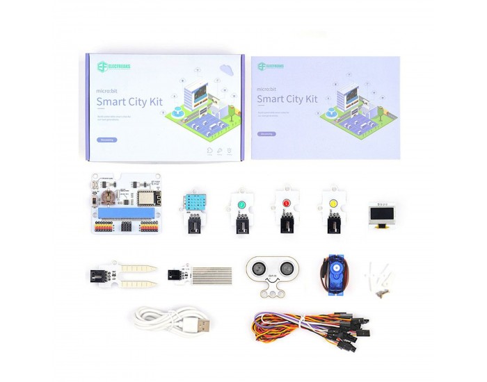 Комплект Elecfreaks Smart City EF08252, с Micro:Bit платка, 3 сензора