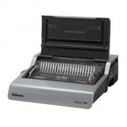 Машина за подвързване Fellowes Galaxy-E, електрическа, с пластмасова спирала, A4, до 500 листа - Fellowes