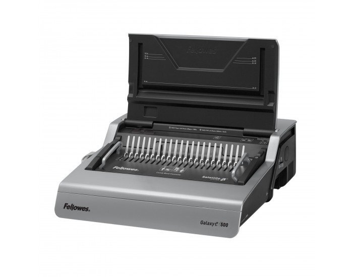 Машина за подвързване Fellowes Galaxy-E, електрическа, с пластмасова спирала, A4, до 500 листа