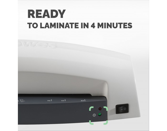 Ламинатор Fellowes Lunar, A4, за фолио до 125 микрона, максимална широчина на фолиото 230 mm