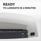 Ламинатор Fellowes Lunar, A4, за фолио до 125 микрона, максимална широчина на фолиото 230 mm