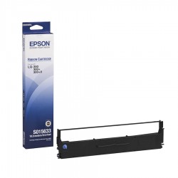 Оригинална лента за матричен принтер Epson Black LQ-300/350+/580, C13S015633 - Офис аксесоари