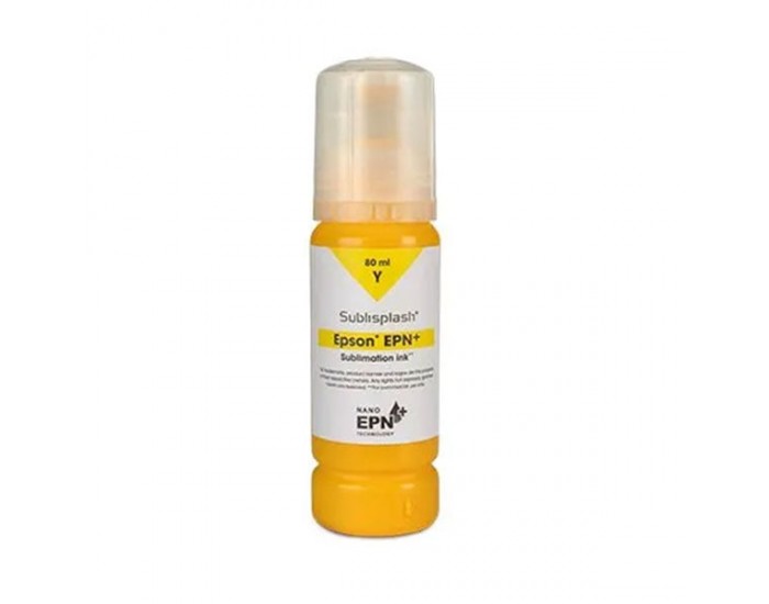 Съвместимо мастило за принтер Epson EcoTank, Sublisplash EPN+, 80 ml, Yellow