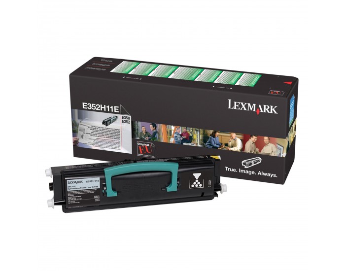 Оригинална тонер касета Lexmark E352H11E, Е350/352, 9000 страници/5%, Black
