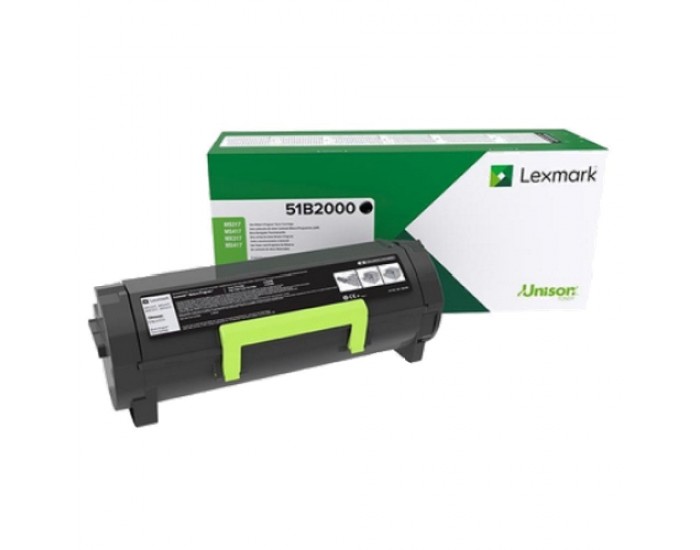 Оригинална тонер касета Lexmark 51B2000, МS/MX317, 2500 страници/5%, Black