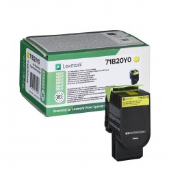 Оригинална тонер касета Lexmark 71B20Y0, 2300 страници/5%, Yellow - Lexmark