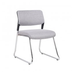 Посетителски стол RFG Evo 4S M, текстил, метална основа, до 120 kg, сив - Rfg
