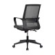Офис стол RFG Smart W, дамаска и меш, Tilt механизъм, до 120 kg, тъмносива седалка, сива облегалка