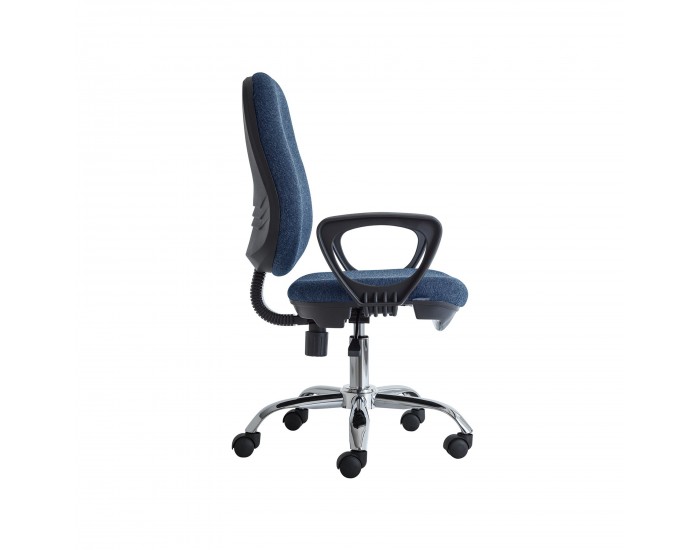 Ергономичен стол RFG Presto Chrome, текстил, до 130 kg, син