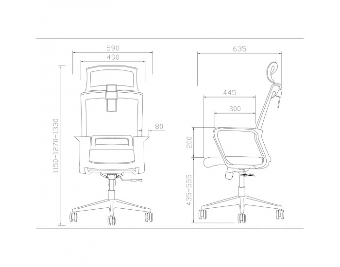 Директорски стол RFG Smart HB, дамаска и меш, Tilt механизъм, до 120 kg, тъмносиня седалка, тъмносиня облегалка