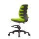 Детски стол RFG Candy Foot Black, дамаска, зелена седалка, зелена облегалка