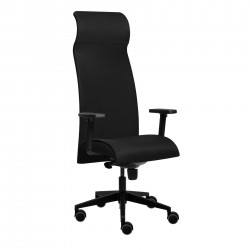 Ергономичен стол Tronhill Solium Executive, дамаска и меш, Synchronous механизъм, до 120 kg, черен - Tronhill