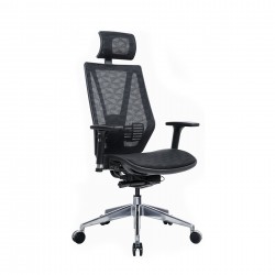 Ергономичен стол RFG TECH@LINE, Multi-function механизъм, до 250 kg, черен - Rfg