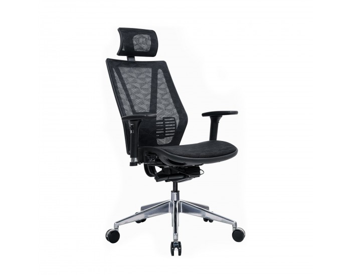 Ергономичен стол RFG TECH@LINE, Multi-function механизъм, до 250 kg, черен