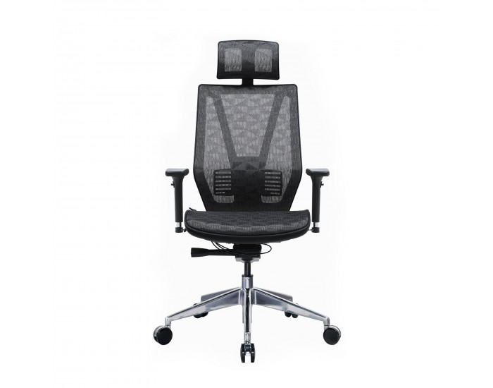 Ергономичен стол RFG TECH@LINE, Multi-function механизъм, до 250 kg, сив