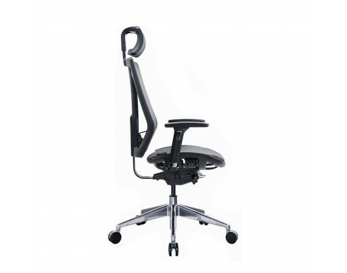 Ергономичен стол RFG TECH@LINE, Multi-function механизъм, до 250 kg, сив