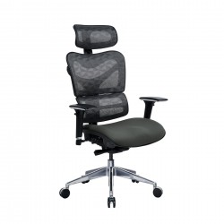 Ергономичен стол RFG TECH@GAMES, Multi-function механизъм, до 250 kg, сив - Rfg