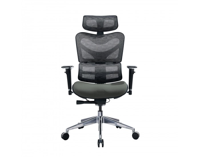 Ергономичен стол RFG TECH@GAMES, Multi-function механизъм, до 250 kg, сив