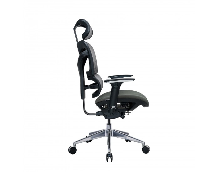 Ергономичен стол RFG TECH@GAMES, Multi-function механизъм, до 250 kg, сив
