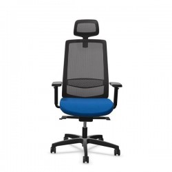 Ергономичен стол Rim Victory VI 1401, Synchronous ST2 механизъм, до 120 kg, син, сглобена мостра - Rim