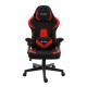 Геймърски стол RFG Blaze, текстил, Butterfly механизъм, полипропиленова основа, до 130 kg, черно-червен
